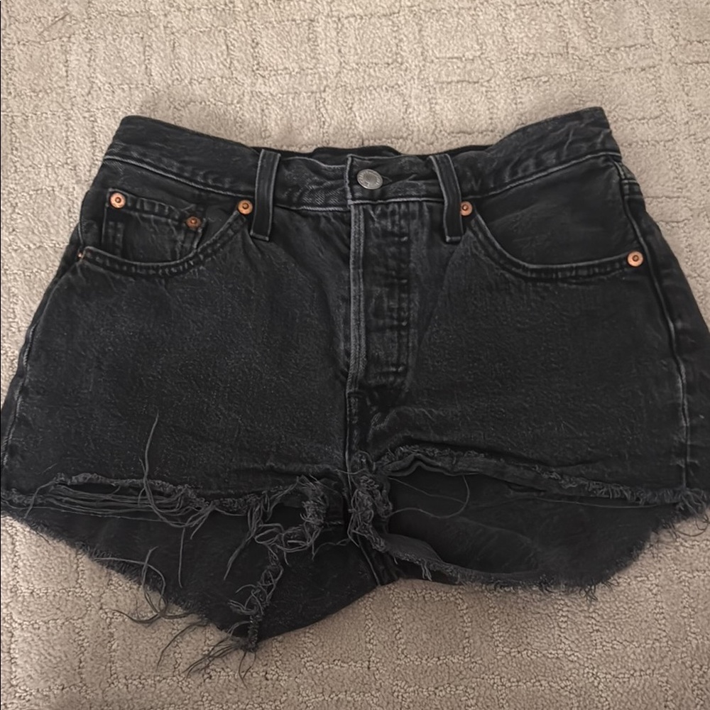 Women's Levi’s Black Denim Shorts